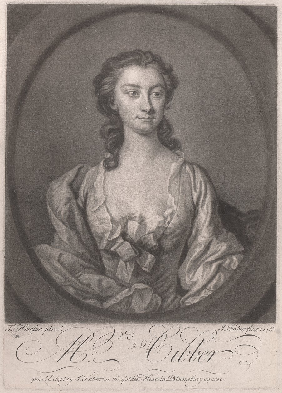 Mrs. Cibber alkotó: John Faber the younger