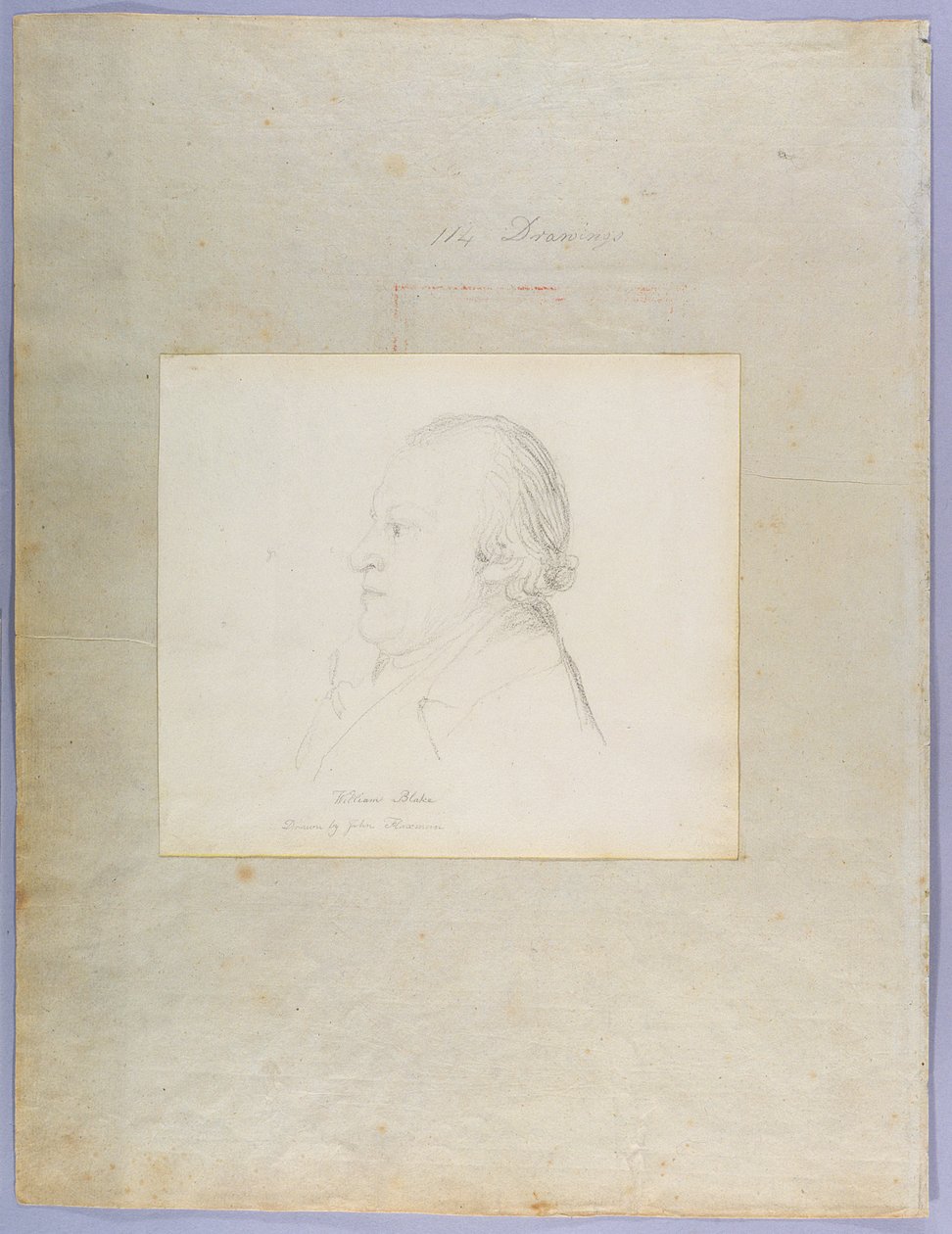 William Blake portréja, 1804 körül (grafit) alkotó: John Flaxman