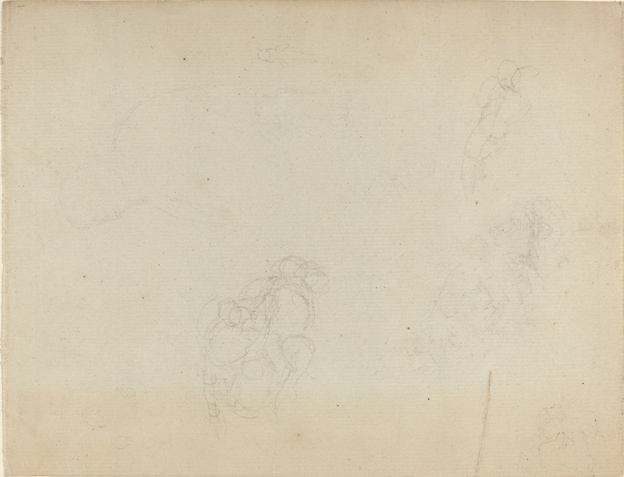 Tanulmányi lap [recto and verso] alkotó: John Flaxman