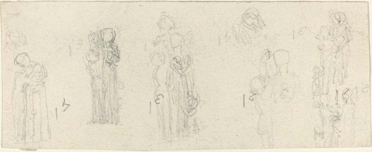 Tanulmányi lap [recto and verso] alkotó: John Flaxman