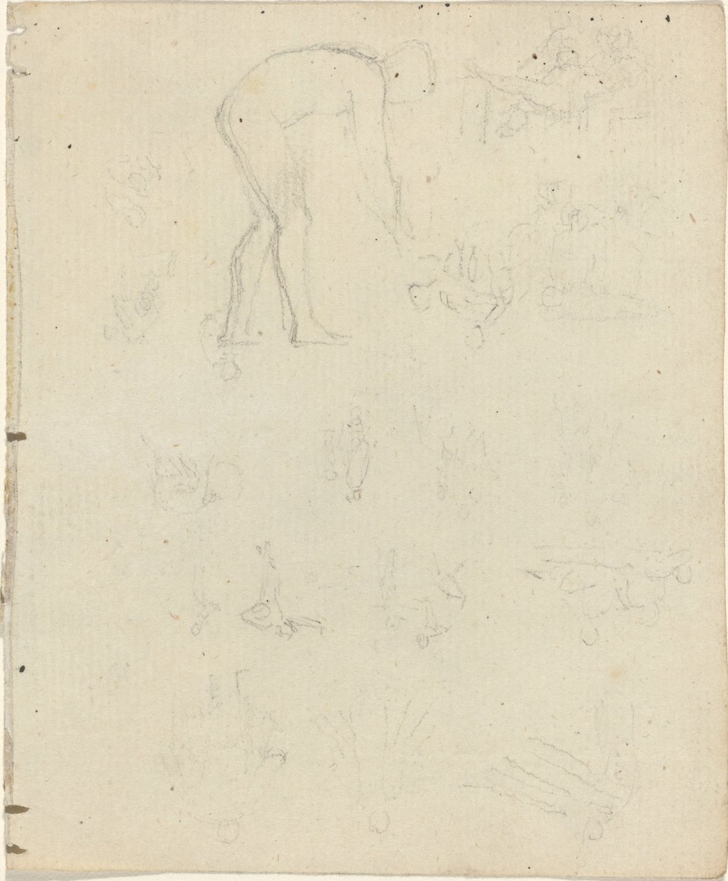 Tanulmányi lap [recto and verso] alkotó: John Flaxman