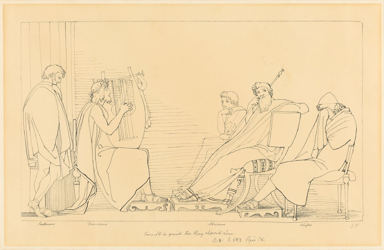 A Demodocus éneke alkotó: John Flaxman