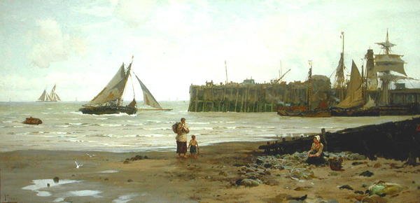 Apály, Whitstable kikötő alkotó: John Fraser