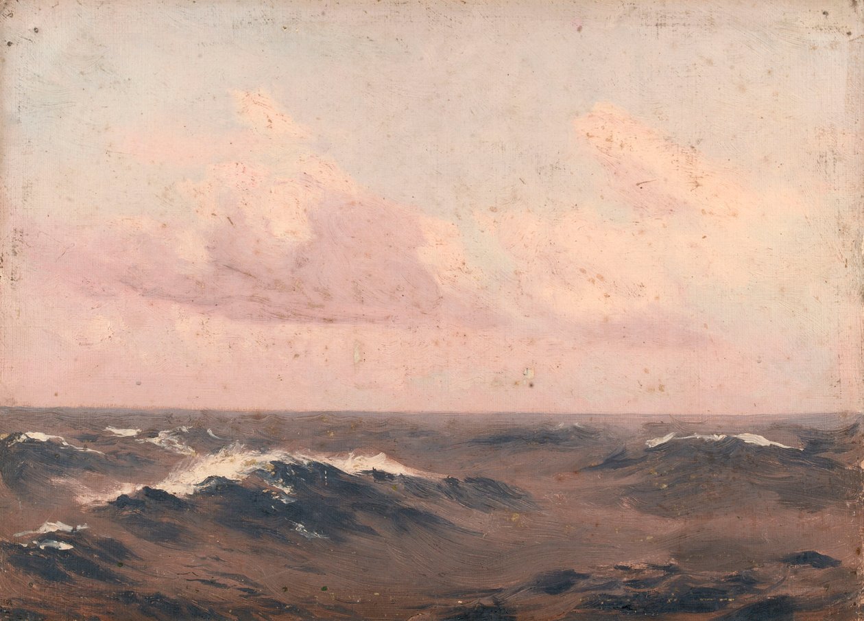 Tengeri táj, 1900 körül (olaj, vászon) alkotó: John Fraser