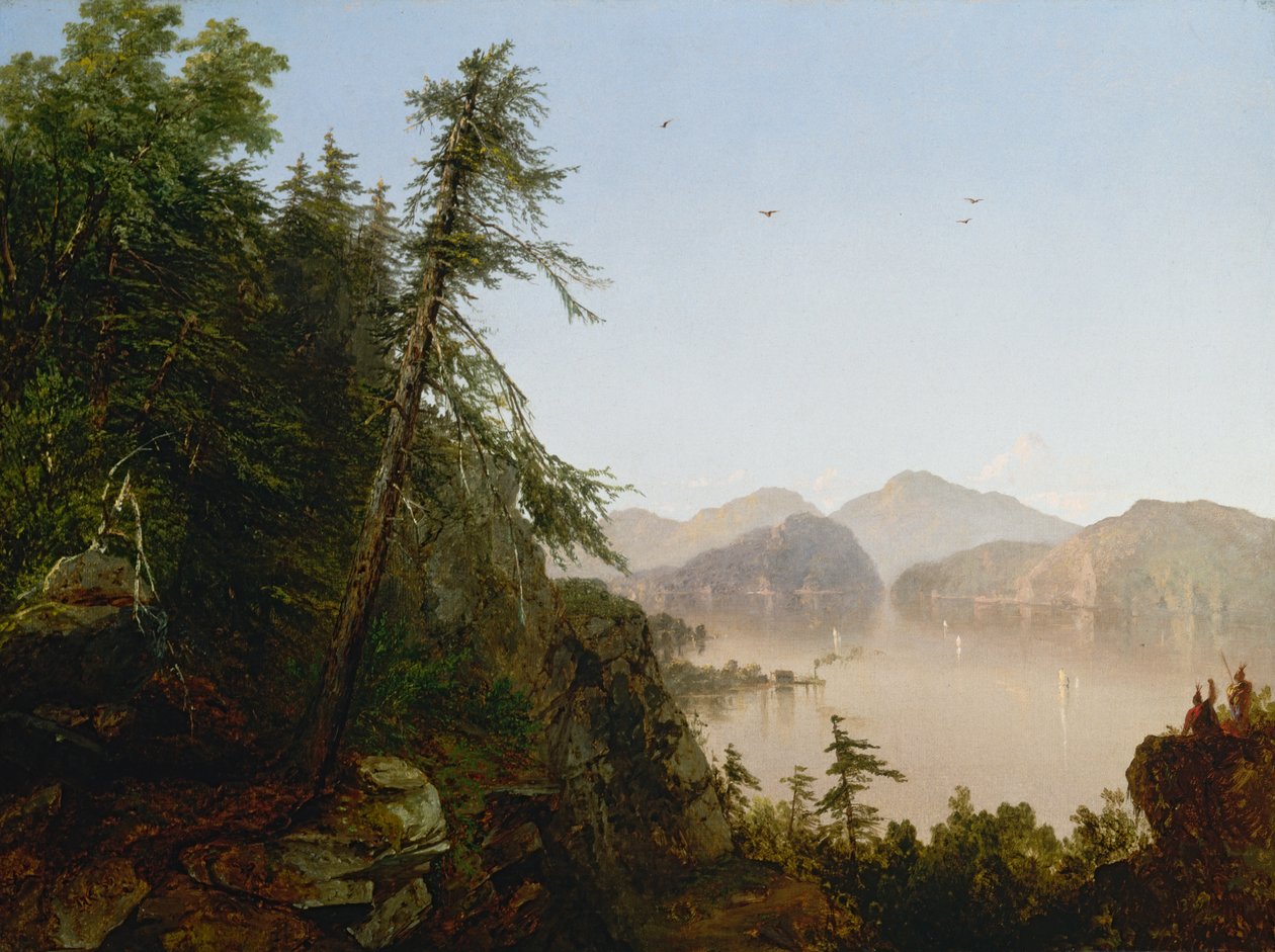 A Hudson mentén, 1852. alkotó: John Frederick Kensett