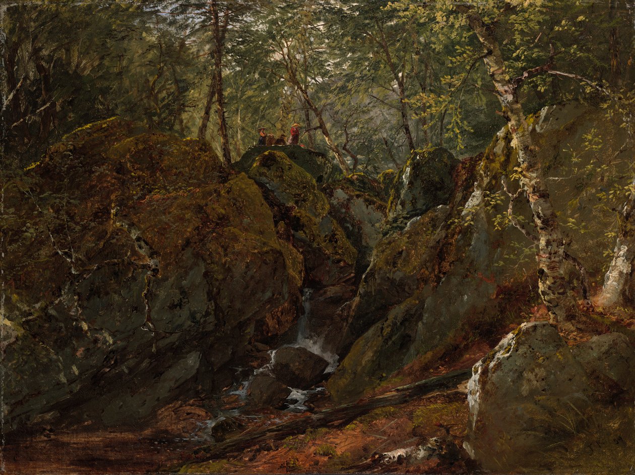 Catskill vízesés alkotó: John Frederick Kensett