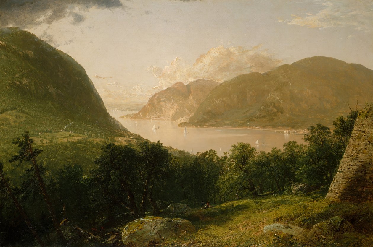 Hudson folyó jelenet, 1857. alkotó: John Frederick Kensett
