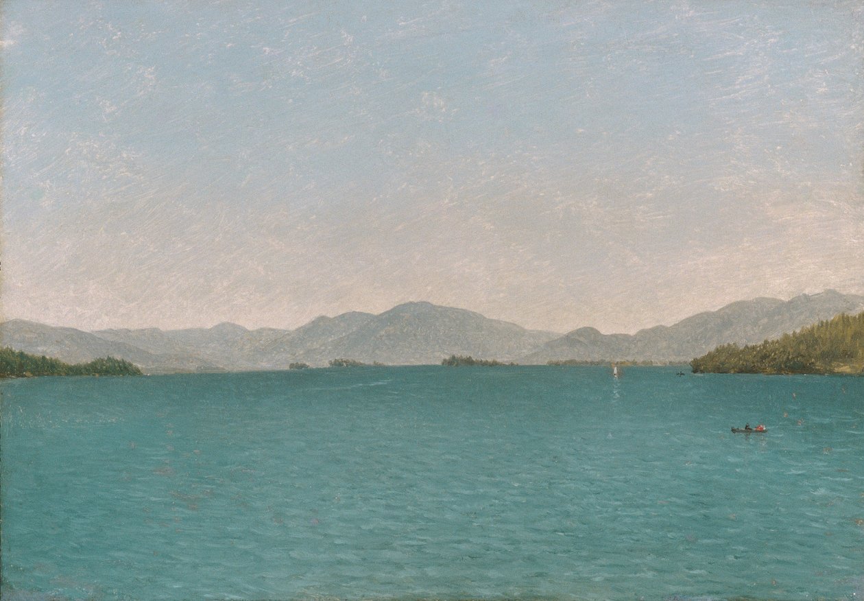 Lake George, Ingyenes tanulmány alkotó: John Frederick Kensett