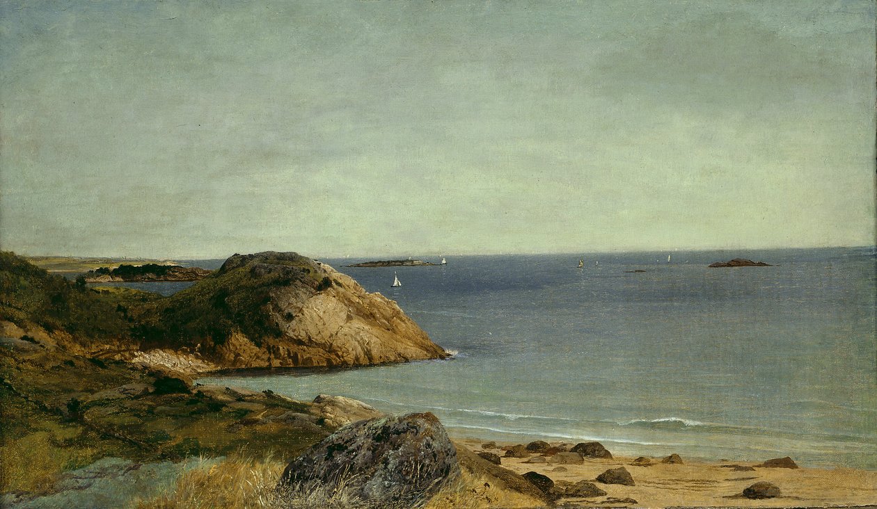 Rocky Coast, c. 1860. alkotó: John Frederick Kensett