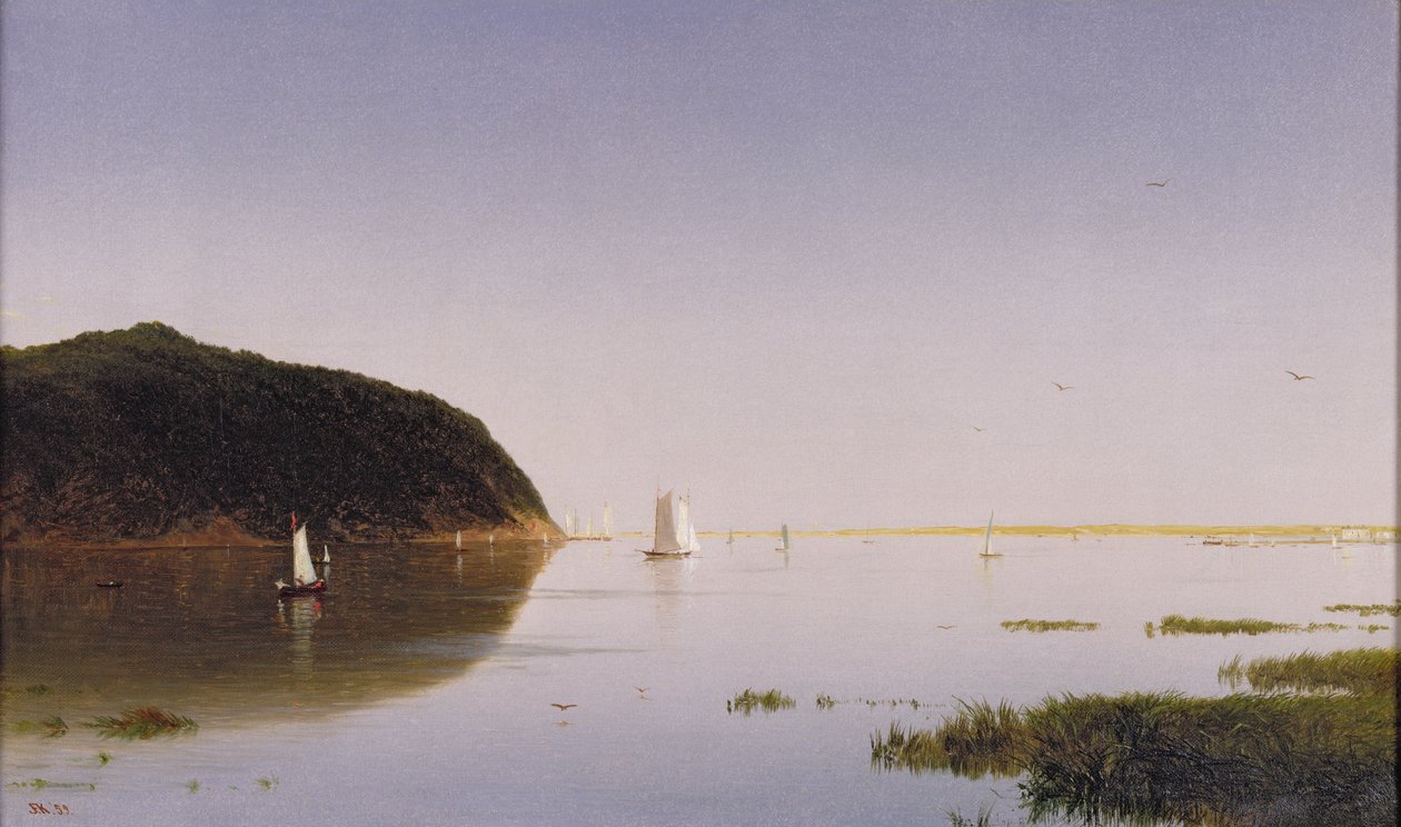 Shrewsbury River, New Jersey, 1859 alkotó: John Frederick Kensett