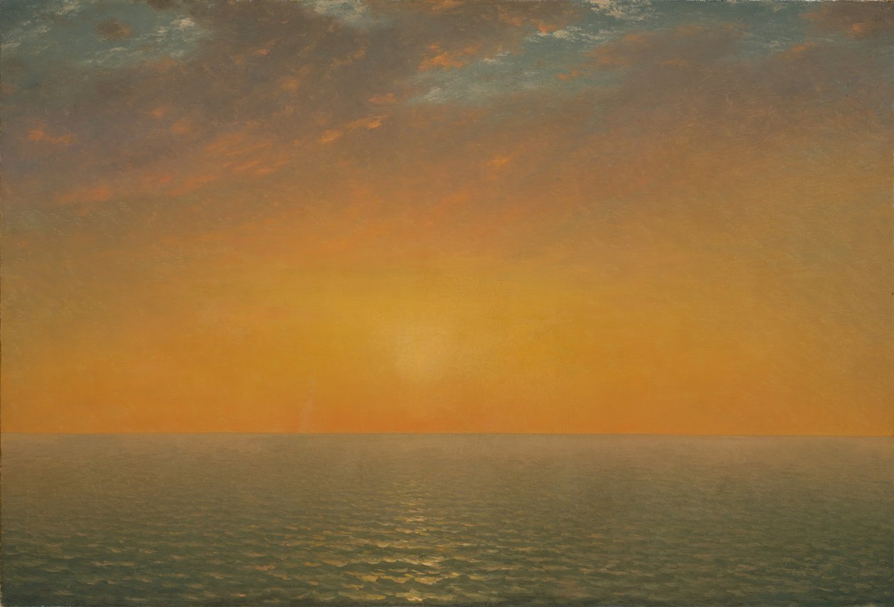 Naplemente a tengeren, 1872. alkotó: John Frederick Kensett