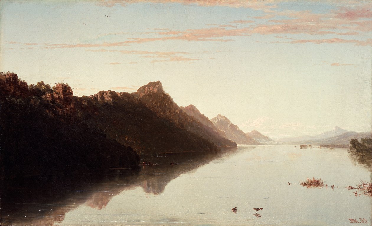 Kilátás a Mississippi felső folyására alkotó: John Frederick Kensett