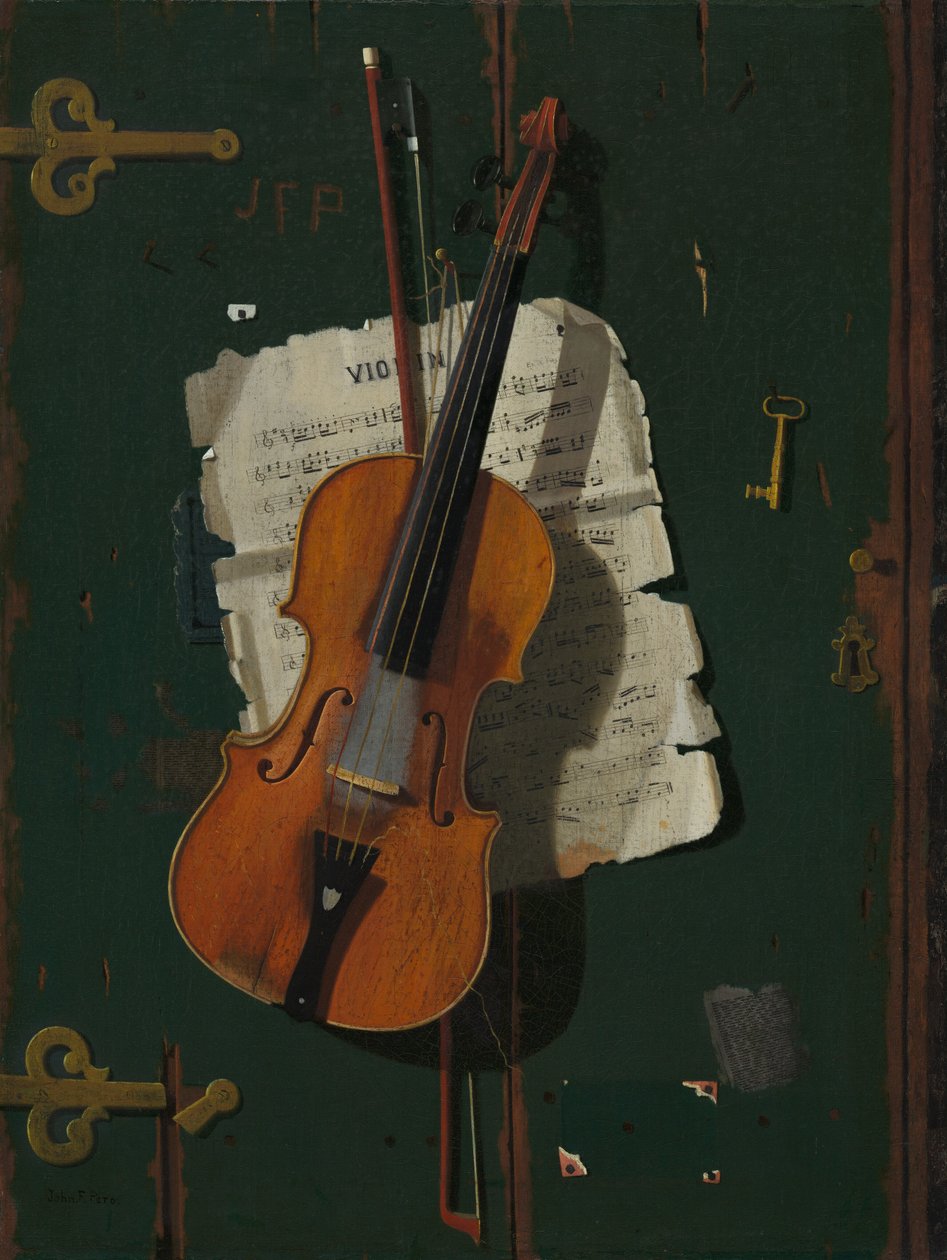 A régi hegedű, c. 1890. alkotó: John Frederick Peto