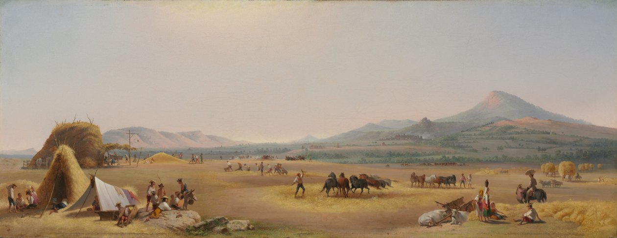 Betakarítás a római Campagnán, 1868. alkotó: John Gadsby Chapman