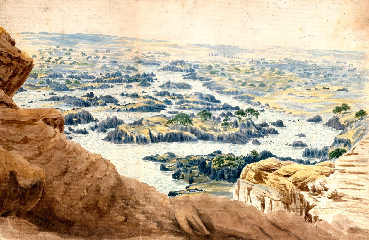 Táj, szürkehályog, Egyiptom, 19. század alkotó: John Gardner Wilkinson