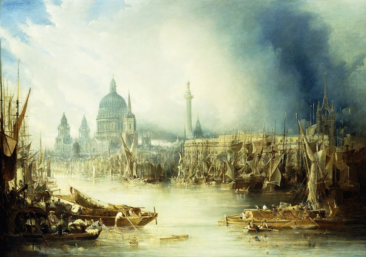 Kilátás Londonra St. alkotó: John Gendall