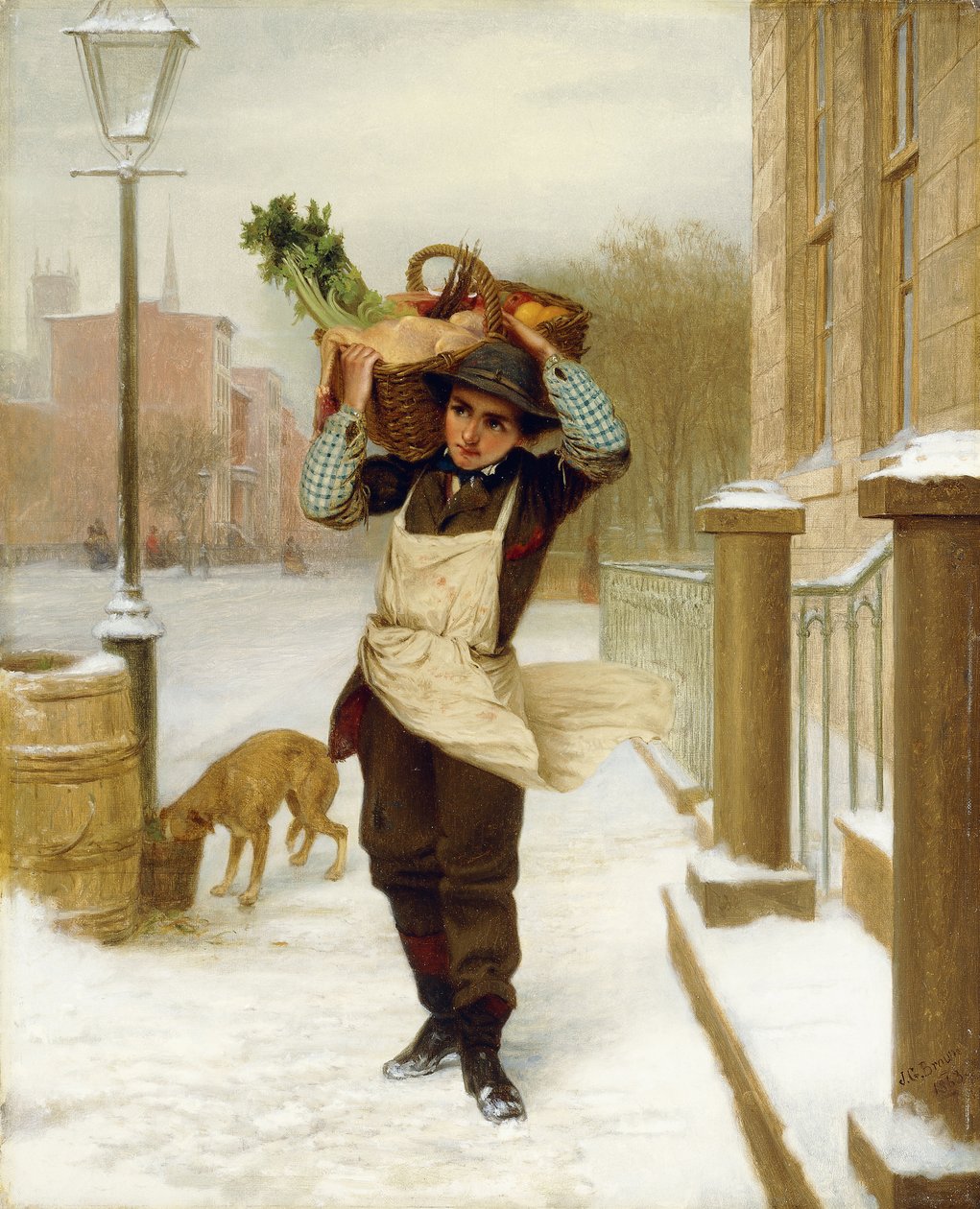 Szállítófiú, 1863 alkotó: John George Brown