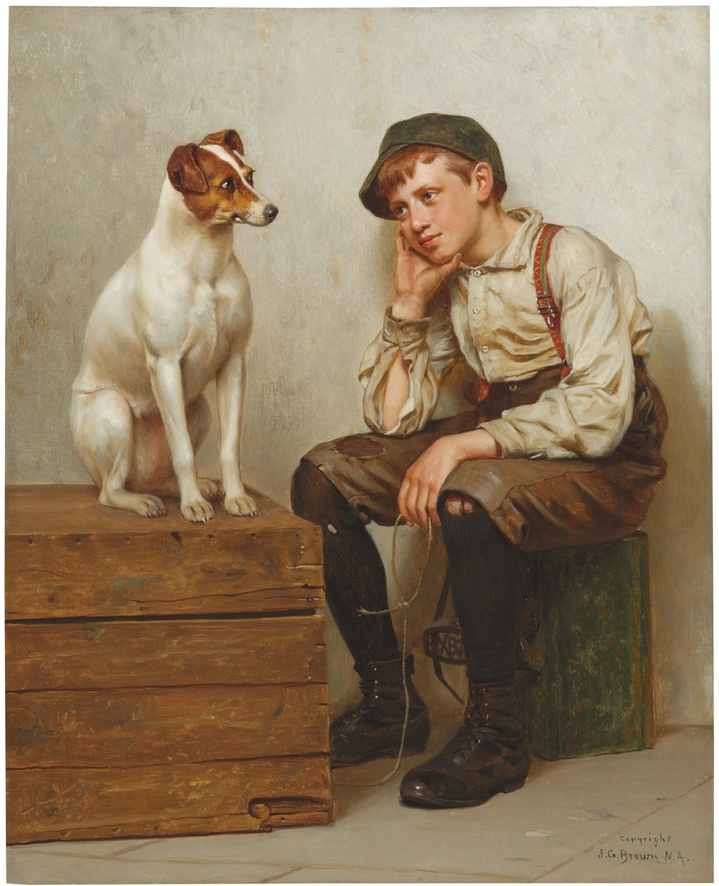 Kölcsönös csodálat, 1898 alkotó: John George Brown