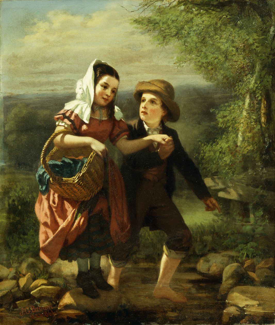 Piknik, 1861 alkotó: John George Brown