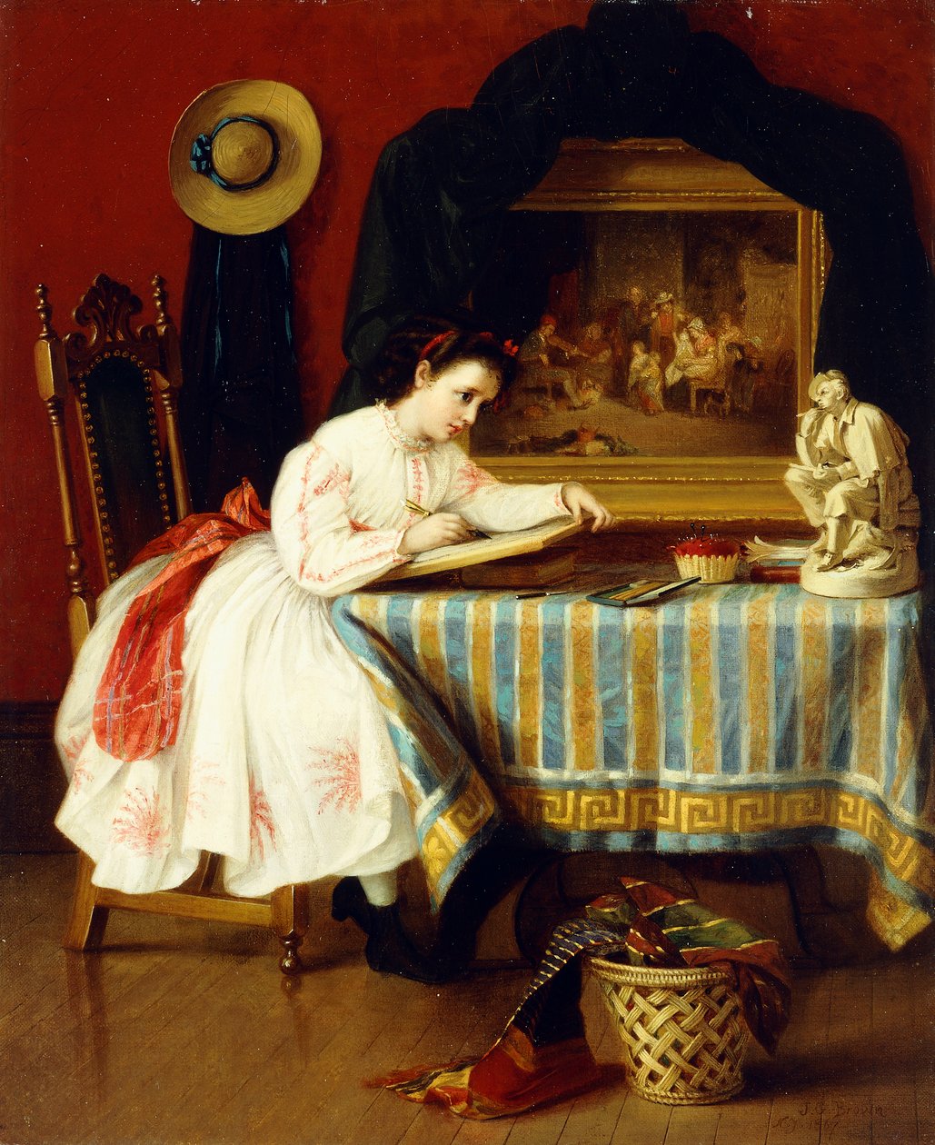 A fiatal művész, 1867 alkotó: John George Brown