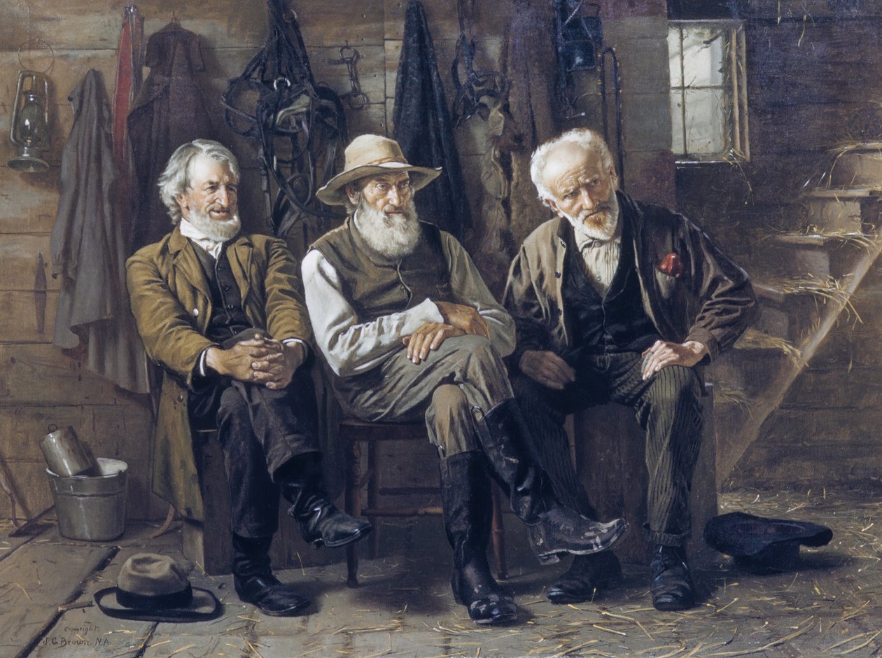 A kérdés eldöntéséhez, 1897. alkotó: John George Brown