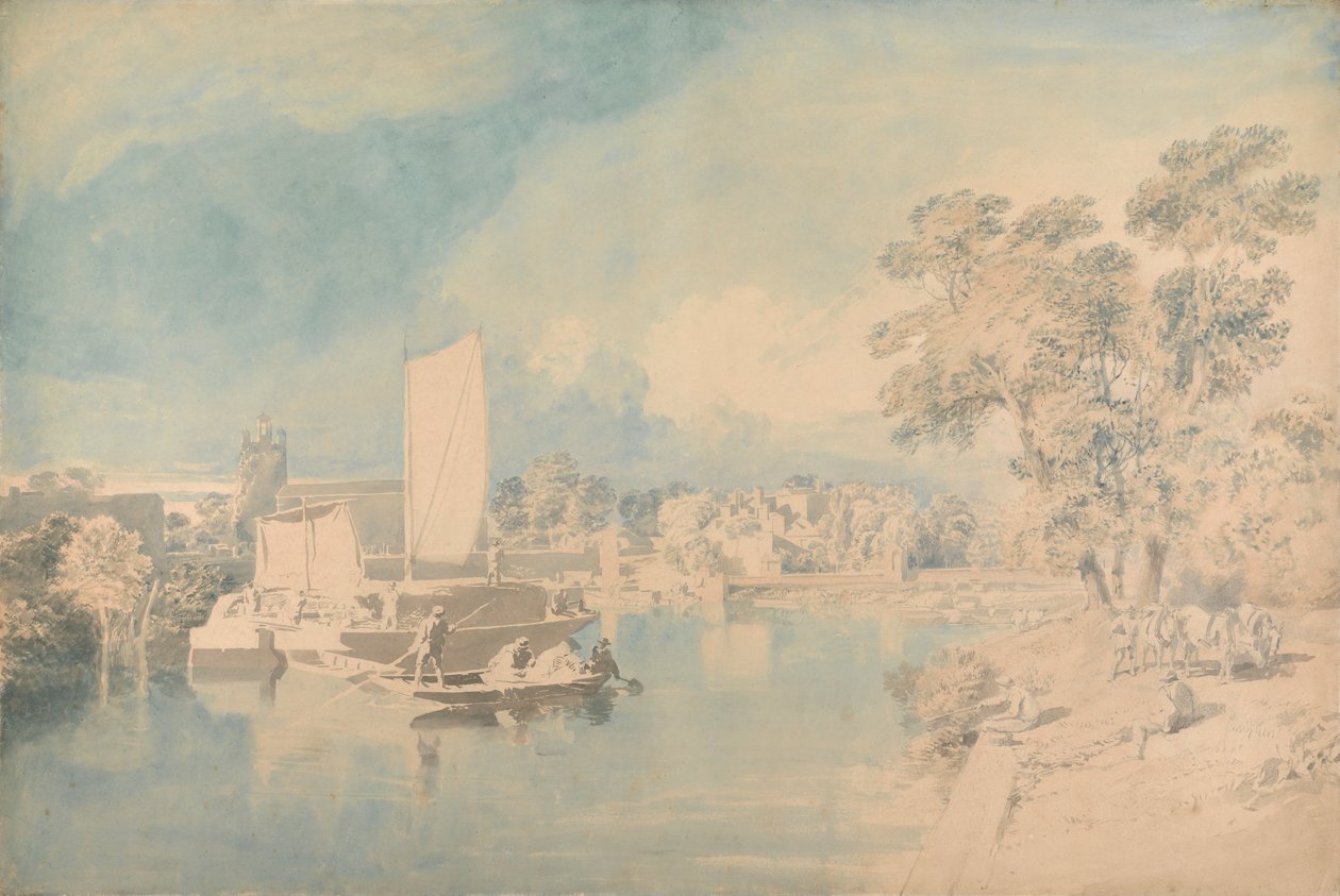 A Temze Isleworth-ben alkotó: John Glover