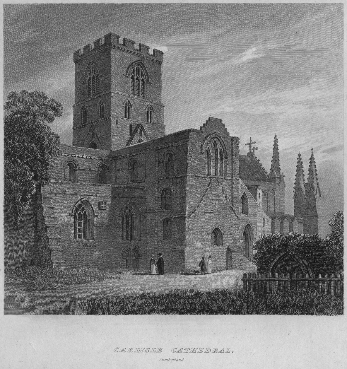 Carlisle katedrális, Cumberland, 1814 alkotó: John Greig