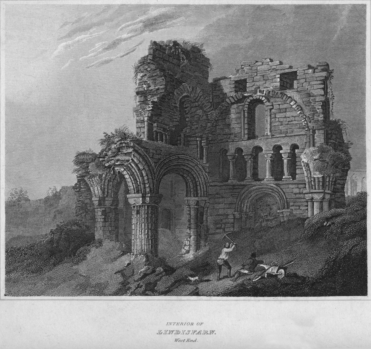 Lindisfarn belseje. West End, 1814 alkotó: John Greig