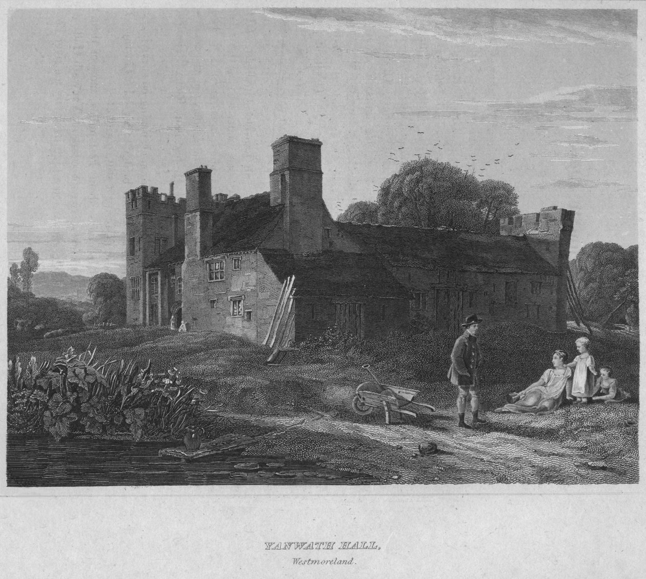 Yanwath Hall, Westmoreland, 1814 alkotó: John Greig