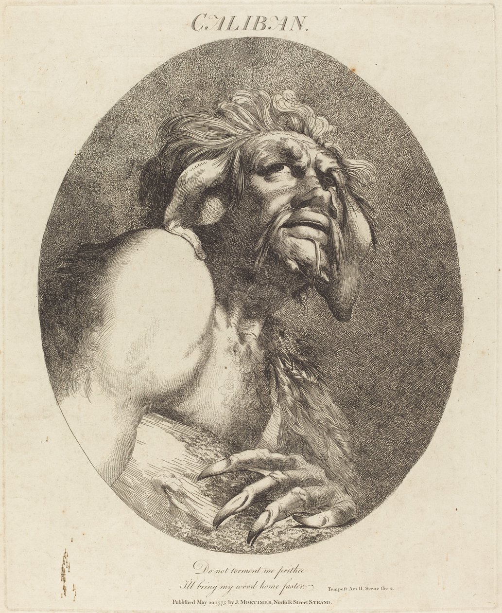 Caliban alkotó: John Hamilton Mortimer
