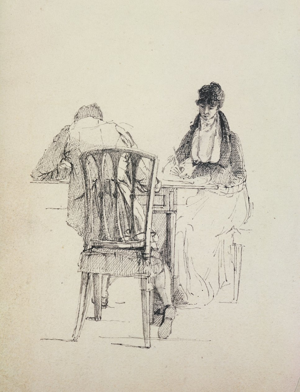 Olvasó ember, 1804-30 körül alkotó: John Harden