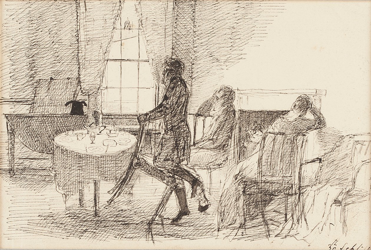 Reggeliző asztal, 1810 alkotó: John Harden