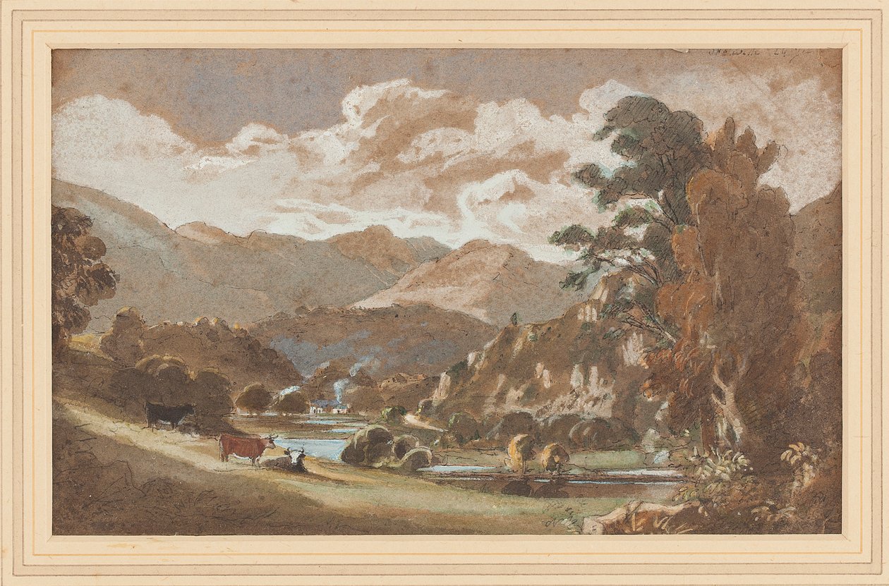 Skelwith, Lake District, Cumbria (wc papíron) alkotó: John Harden