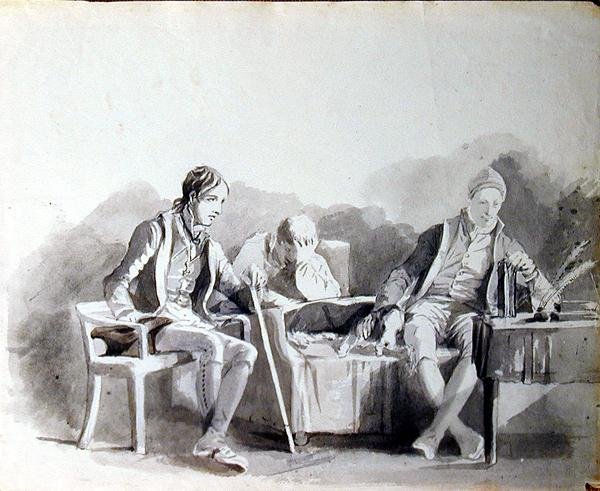 Ideges (tinta a papíron) alkotó: John Harden