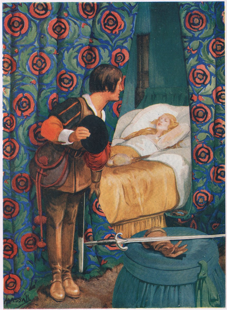Csipkerózsika (litho) alkotó: John Hassall