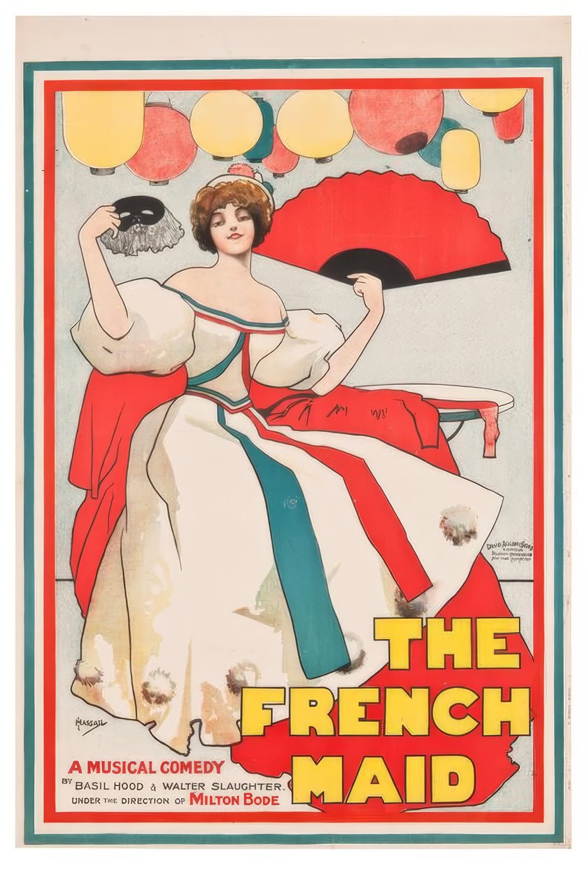 "A francia szobalány" / J. Hassall / Plakat, 1896 alkotó: John Hassall
