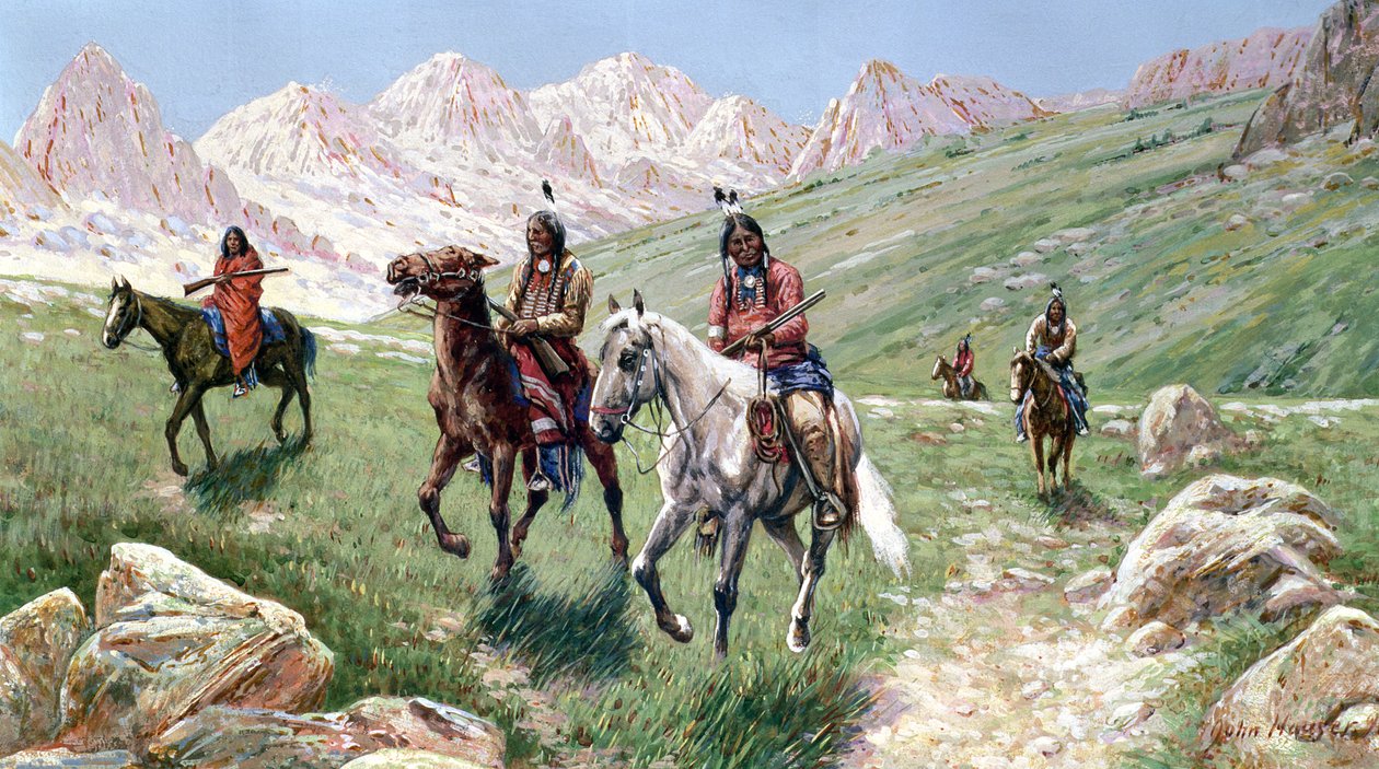 A Cheyenne vidéken, 1896 alkotó: John Hauser