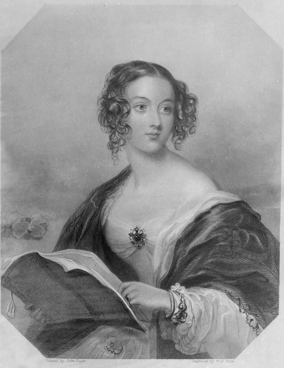 Emily Mary, Cowper grófnő (metszet) alkotó: John Hayter