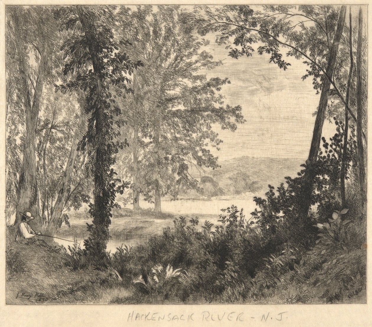 Hackensack River, New Jersey alkotó: John Henry Hill