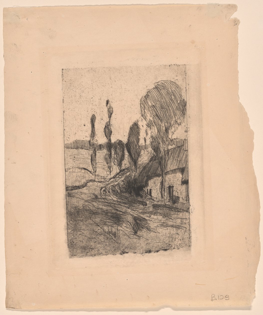 Francia tájkép alkotó: John Henry Twachtman