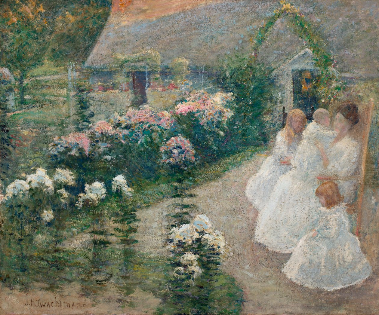 A teraszon kb. 1890-1900. alkotó: John Henry Twachtman