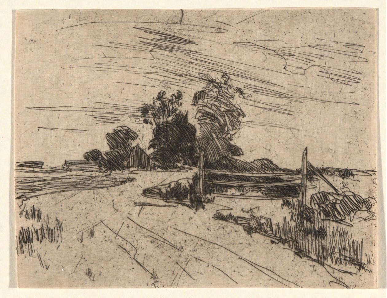 Út kerítéssel alkotó: John Henry Twachtman