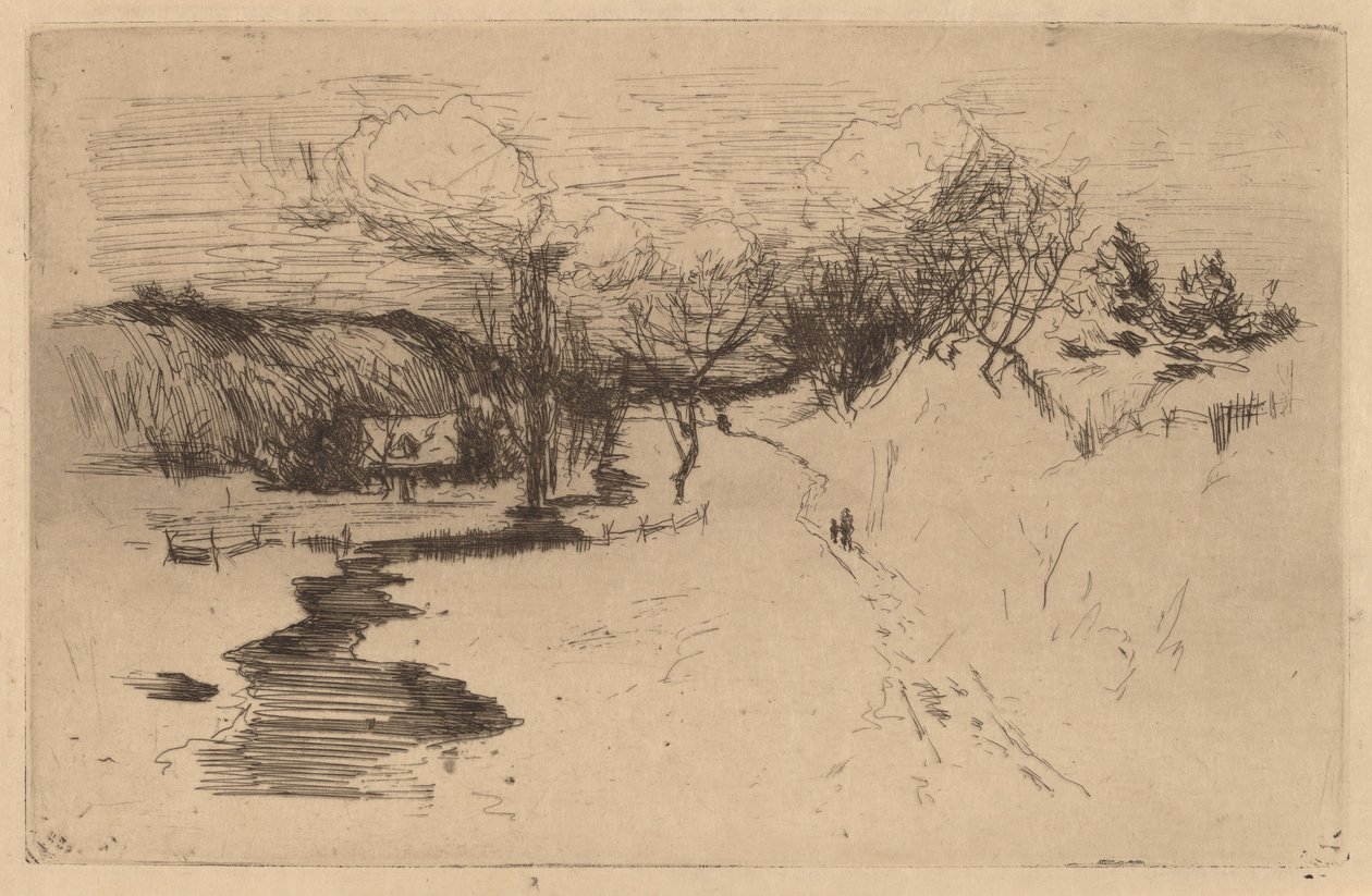 Tél, Avondale alkotó: John Henry Twachtman