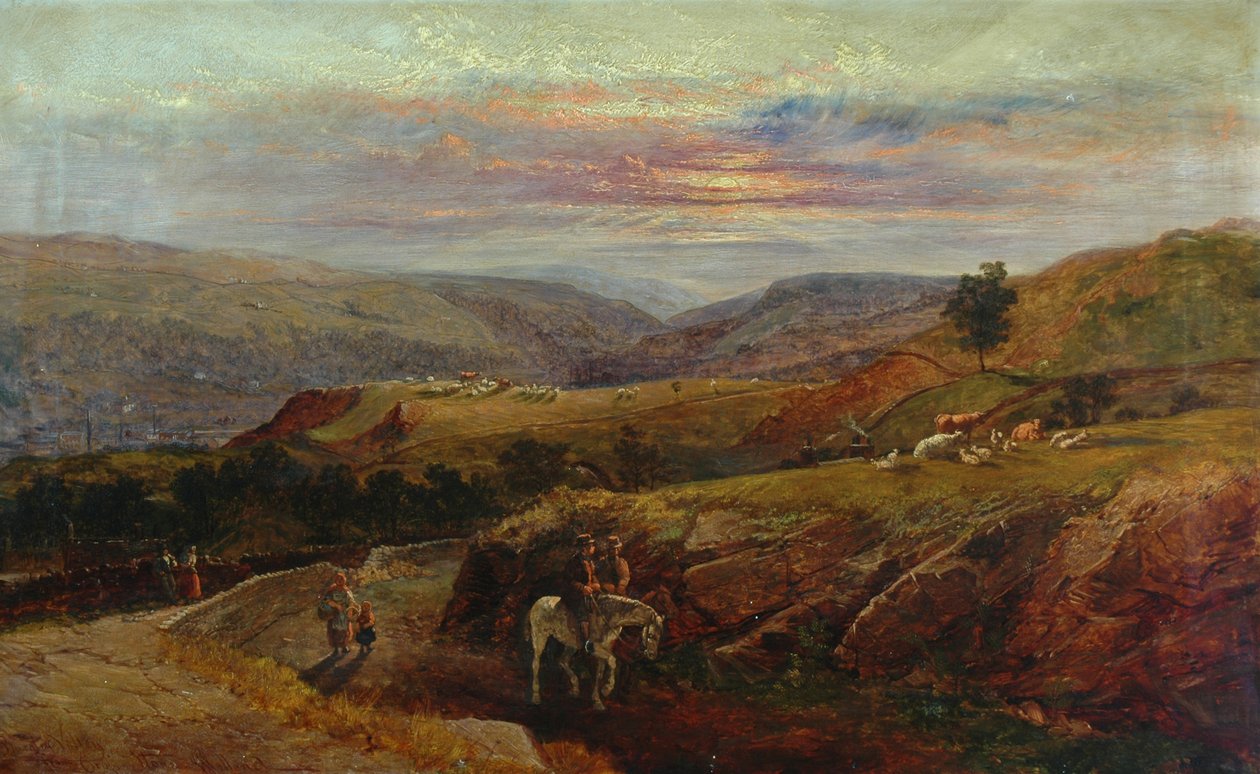 Burnley Valley a Crofts Stone-ból, 1870 alkotó: John Holland