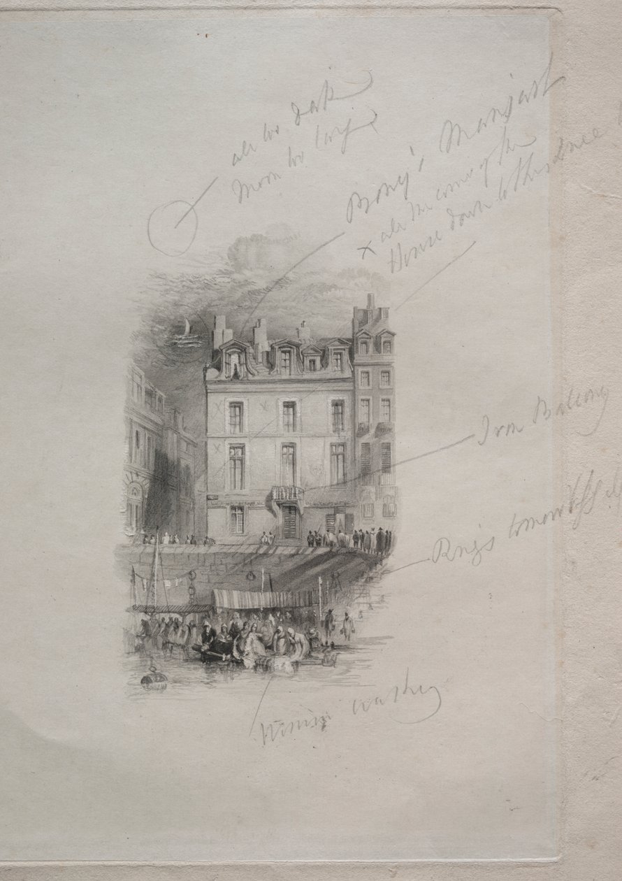 Napóleon szállása, Quai Conti alkotó: John Horsburgh