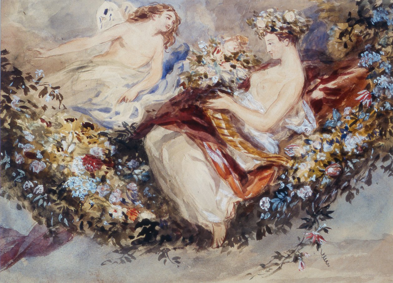 Flora és Zephyr alkotó: John James Chalon