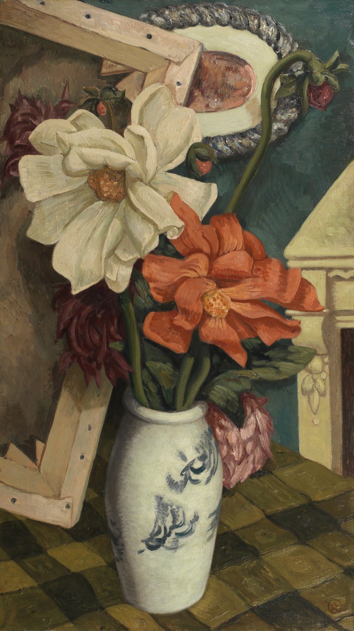 Csendélet daliákkal alkotó: John Joseph Wardell Power