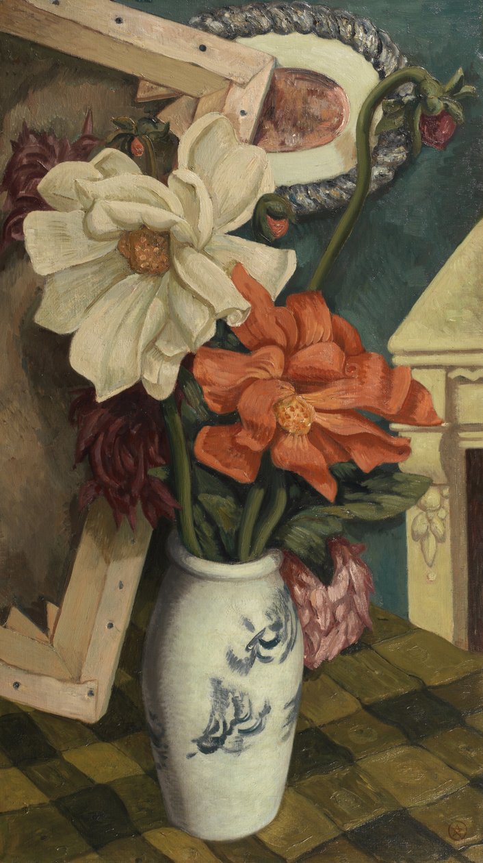 Csendélet daliákkal alkotó: John Joseph Wardell Power