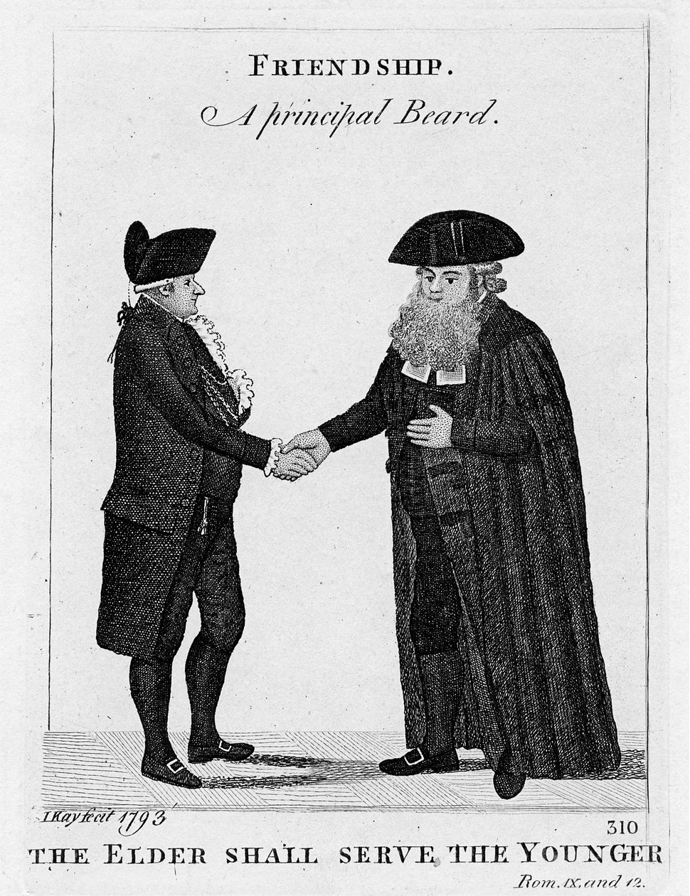 Barátság – Egy főszakáll 1793 alkotó: John Kay