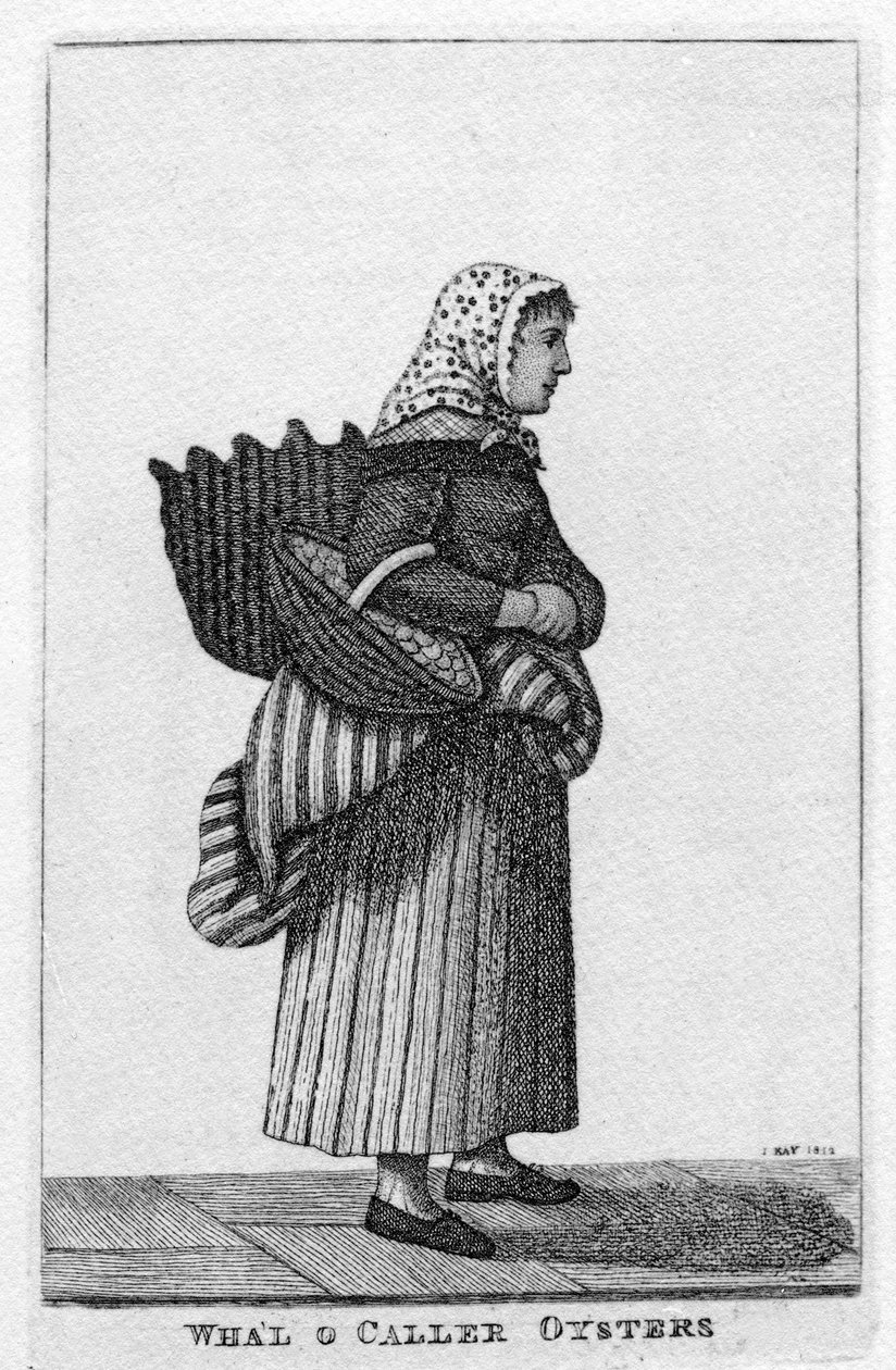 Newhaven (Edinburgh) osztrigalány, 1812 alkotó: John Kay